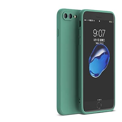 iPhone 8Plus/7Plusシリコンケース レンズの全面保護 次世代iPhoneの手触り (ミッドナイトグリーン)