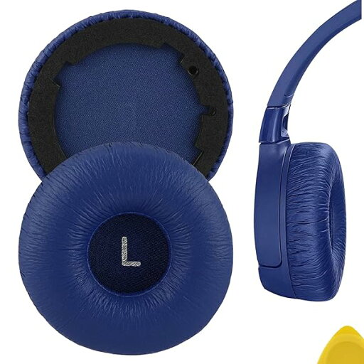イヤーパッド QuickFit 互換性 パッド ジェイビーエル JBL T600BTNC, Tune 600BTNC ヘッドホンに対応 パッド イヤー/イヤーカップ (レザーレット/青い) イヤーパッド QuickFit 互換性 パッド ジェイビーエル JBL T600BTNC, Tune 600BTNC ヘッドホンに対応 パッド イヤー/イヤーカップ (レザーレット/青い)