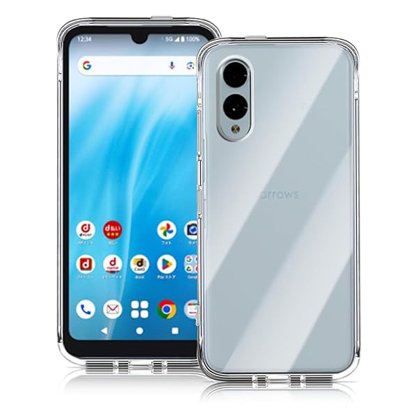 Arrows We2 FCG02 F-52E ケース TPU 透明保護ソフト シリコンケース 薄型 上質TPU クリア 全透明、耐衝撃、汚れ防止、 耐水、防指紋散熱加工の超薄型、最軽量