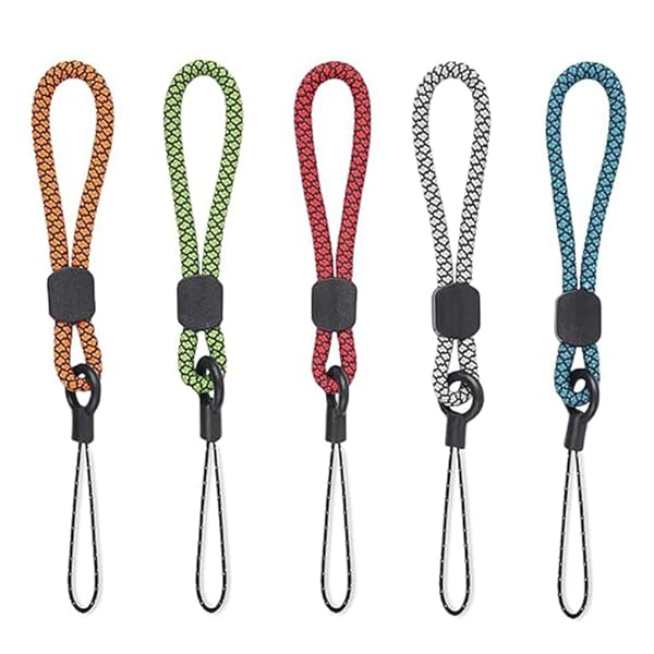 ハンドストラップ 5本セット 人気商品 携帯ストラップ 落下防止 紛失防止 長さ調整可能 USBメモリ/鍵/携帯電話/マスコット/キーなどにも適応 (タイプ1*...