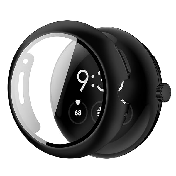 対応 Google Pixel Watch 3 ケース PC素材 一体型 Google Pixel Watch 3 カバー 超薄型 高透過率 二重..