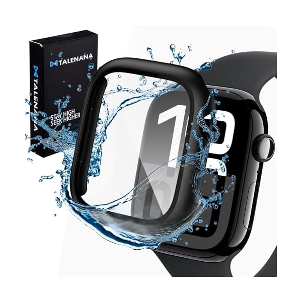 for Apple Watch 10ケース 42mm 防水 アップルウォッチ10防水カバー ガラスフィルム 一体型 apple watch series 10対応 PC素材 耐衝撃 タッチ感良好 衝撃吸収 防塵 Apple Watch 10アクセサリ