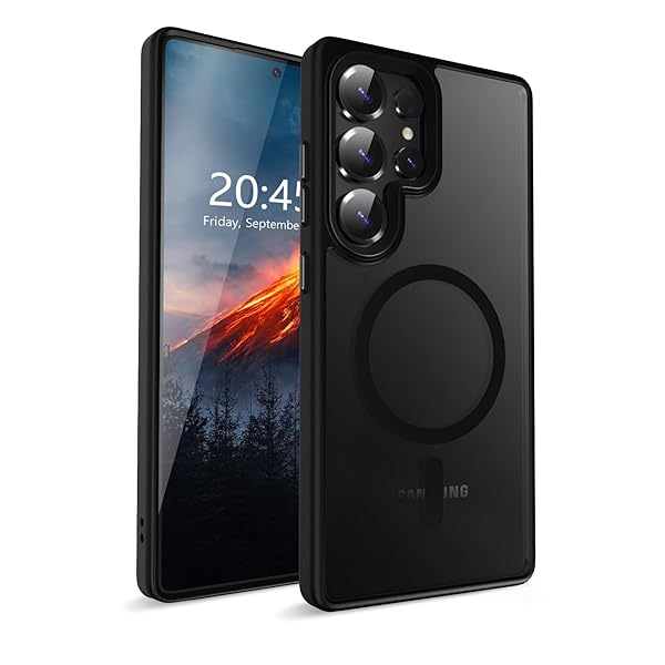 Galaxy S25 Ultra ケース【米軍MIL規格・MagSafe対応】指紋防止 滑り止め 黄変防止 ワイヤレス充電 ストラップホール付き ギャラクシーs...