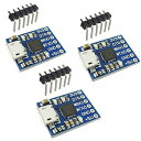 3個 CP2102モジュール マイクロ USB転UART TTL 6ピン シリアル コンバーター 「国内配送」