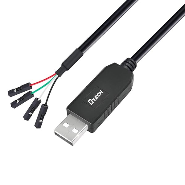 USB TTL シリアル 変換 ケーブル 3.3V 1.8m PL2303 チップセット 4ピン 2.54mm ピッチ メス コネクタ USB TTL シリアル コンバーター ケーブル Windows 10 8 7 XP Vista Mac