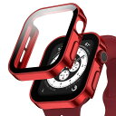 Apple Watch 用 防水ケース 45mm 44mm 41mm 40mm アップルウォッチ ケース 3D直角エッジデザイン 保護 アップルウォッチ Series 9/8/7 カバー ガラスフィルム 一体型 高透過率 硬度9H 一体型 光沢 軽量