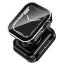 Apple Watch 用 防水ケース 45mm 44mm 41mm 40mm アップルウォッチ ケース 3D直角エッジデザイン 保護 アップルウォッチ Series 9/8/7 あっぷるうぉっち カバー 強化ガラスフィルム 一体型 高透過率 硬度9