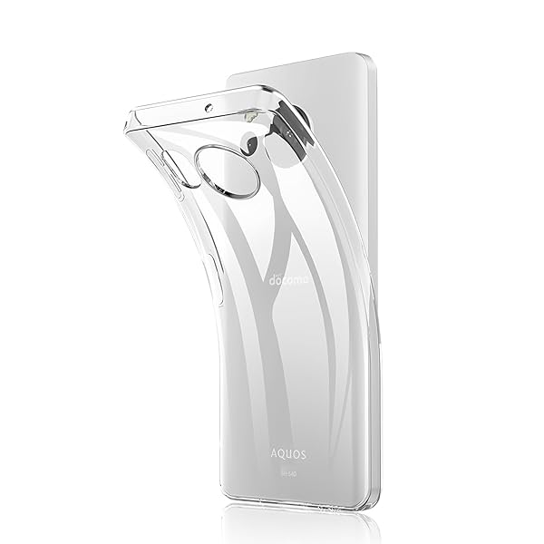 AQUOS sense8ケース クリア 超軽量 極薄 落下防止 シンプル TPU ソフト ケース 衝撃吸収 背面カバー 耐..