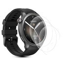 【3枚セット】For Amazfit Balance 用 フィルム 柔らかいTPU製 3D全面保護 薄い 気泡レス キズ修復 高透過率 スクラッチ防止 保護フィルム 自動修復/気泡ゼロ/超薄型0.15mm For Amazfit Balance 用