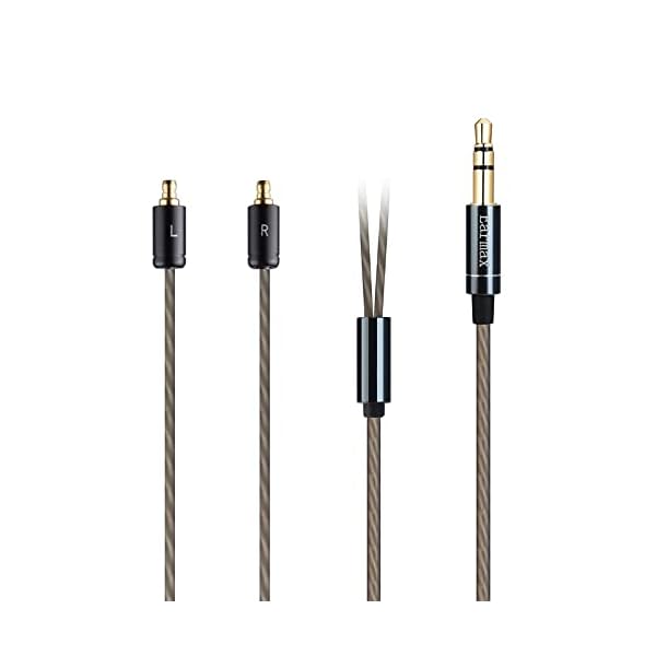 6N OFC Sennheiser ゼンハイザー IE100 IE400 IE500 対応 交換用 ヘッドホンケーブル 【プラグ 3.5mm】 iPhone/Android に対応 リケーブル ヘッドホン アップグレードコード ケーブルコード ワイ
