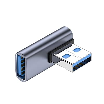 CY 10Gbps USB3.0オス-メス 延長電源データビデオアダプター ロープロファイル 90度 左角度タイプ