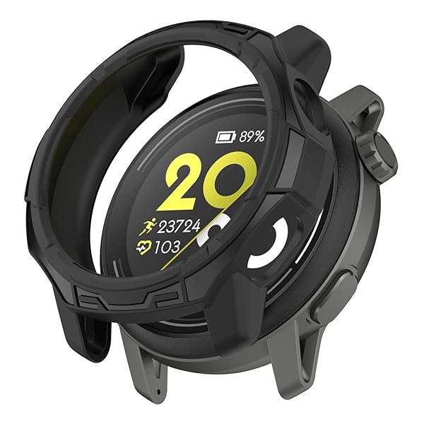 COROS(カロス) PACE 3用ケース カバー 保護ケース TPUゴム 保護カバー 耐衝撃 アクセサリー (ブラック)