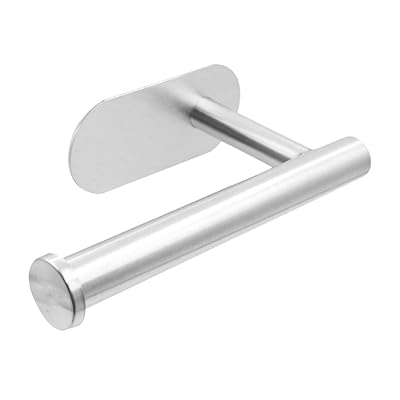 トイレットペーパーホルダー おしゃれ ペーパーホルダー トイレ ステンレス製自己粘着 穴あけ不要の便..