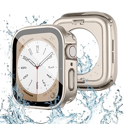 y2 in 1h݌vz Ή AbvEHb` Jo[ Series 9/8/7/SE/6/5/4 44mm PCf KX Ή Apple Watch Jo[h ̌^ VfUC 3DpGbW^ ϋv ϏՌ ߗ wh