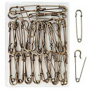 安全ピン 45mm 45pcs アンティークブロンズ 特大 ロック安全ピン おしゃれ 安全ピン大 セイフティピン 事務用品 縫製 工芸手作り 編み物ツール 腕章止め 布団カバー止め ロック針(3)