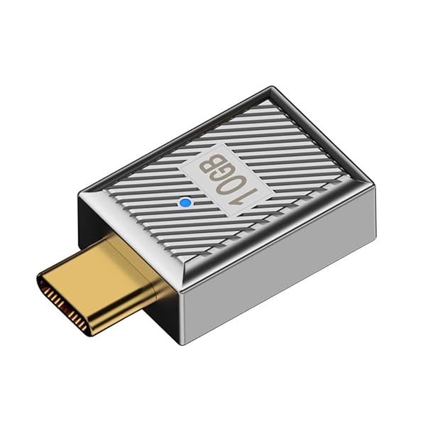 USB 3.1 Type C オス - USB 3.0 A メス アダプター 10Gbps メカ サイバーパンクスタイル USB-C OTG デ..
