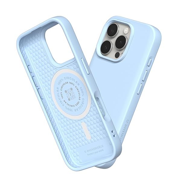 [iPhone 16 Pro Max] SolidSuit ケース MagSafe対応 耐衝擊 米軍MIL規格 衝撃吸収 傷 指紋 防止 薄型 軽量 SGS認証 - グレイシャーブルー