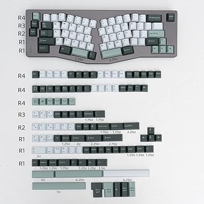 ボタニカルキーキャップセット 173キー チェリープロファイル ダブルショットカスタムキーキャップ Cherry MX Gateron 60% 65% 70% 75% 95% メカニカルゲーミングギア用