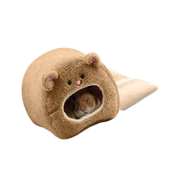 冬用ハムスタークッションベッド 小動物用ハンモック 暖かいハムスターハウス 遊び場 休憩