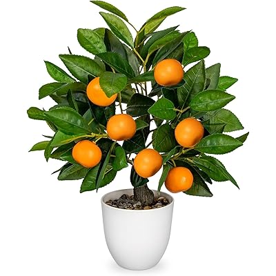 フェイクグリーン インテリアグリーン みかんツリー 人工 観葉植物 フェイク フルーツ 造花 インテリア お手入れやすい 水やり不要 害虫駆除不要 室内 家庭 オフィス おしゃれ お祝い ギフト