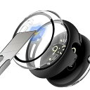 Google Pixel Watch 2 /Google Pixel Watch 対応 ケース 【2個セット】 カバー スマートウォッチ 保護ケース ガラスフィ...