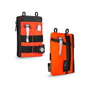VE18N EDCポケットポーチ、EDCオーガナイザーポーチ、男性用、4つのEDCスロットと2つのファスナーポケット マルチツールポケットポーチ、スリムEDCウ...