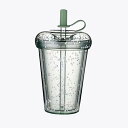 水筒 ストロー付きタンブラー ボトル 420ml タンブラーストロー ウォーターボトル プラスチック 水壶 こぼれないタンブラー ストロー付きコップ 大容量 洗いやすい water bottle 透明 2層構造 bpaフリー 水ボトル 軽い 手を入れ