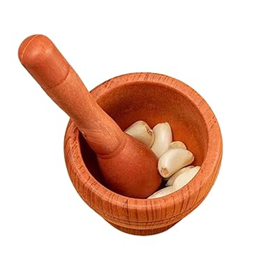 Amazon.co.jp: Yubbuio 木製すり鉢 タイ料理のすりつぶした鶏足