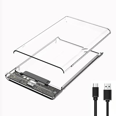 【高い互換性】2.5インチHDD/SSDケース、最大6TB、USB3.1超高速伝送、透明なデザイン、安心と安全,ハードドライブエンクロージャ SATA III 外付けハードドライブ SSDドライブケース SATA USB変換ケース 【高い互換性】2.5インチHDD/SSDケース、最大6TB、USB3.1超高速伝送、透明なデザイン、安心と安全,ハードドライブエンクロージャ SATA III 外付けハードドライブ SSDドライブケース SATA USB変換ケース