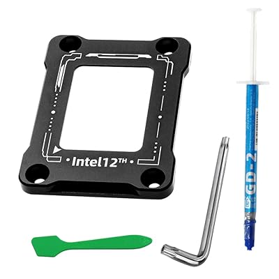 CPU反り防止 CPU固定パーツ CPU曲がり防止 12世代LGA1700用曲げ止め固定器 CPUベンディングコレクター CPU曲げ補正固定バックルタイプ ドライバーとシリコングリースが付属 ブラック CPU反り防止 CPU固定パーツ CPU曲がり防止 12世代LGA1700用曲げ止め固定器 CPUベンディングコレクター CPU曲げ補正固定バックルタイプ ドライバーとシリコングリースが付属 ブラック
