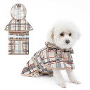 犬 レインコート 雨具 防水 防風 帽子付き 4サイズ 防水反射性 犬服 調節可能なペットジャケット 隠れリード用ホール マスキングテープ 専門素材で防水性がば...