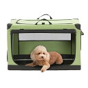 ソフトクレート ペットケージ 犬用クレート 中型ペット 折り畳み ペットハウス 猫犬兼用 組み立て簡単 カバーが取り外し可能 ハンドル付き ポケット付き 持ち運び 3つの出し入れ口 通気 しっかり アウトドア 急に来客時 病院 キャンプ S-Plus