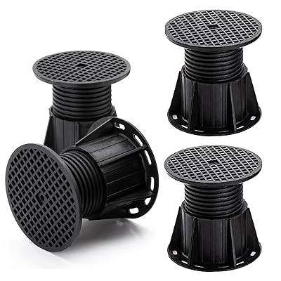 洗濯機 台 4個入り 黒 高さ調整 底上げ台 洗濯機用 かさ上げ台 防振 かさ上げ 腐食なし ドラム式 縦型 ..