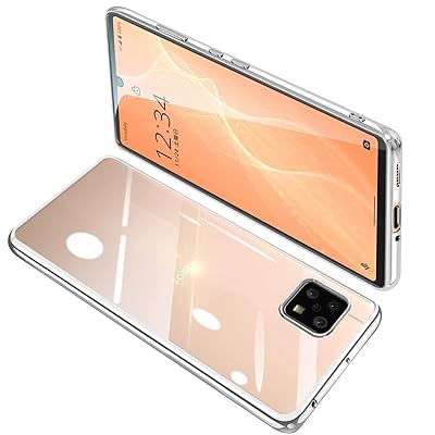 AQUOS sense4 ケース クリア SH-41A SH-53A カバー SH-RM15 SHG03 sense5G 透明 スマホケース 全面保護 耐衝撃 軽量 メッキ加工 TPU 薄型 ストラップホール付き 軽薄 耐久 携帯便利(シルバー) AQUOS sense4 ケース クリア SH-41A SH-53A カバー SH-RM15 SHG03 sense5G 透明 スマホケース 全面保護 耐衝撃 軽量 メッキ加工 TPU 薄型 ストラップホール付き 軽薄 耐久 携帯便利(シルバー)