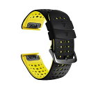 Ahayo QuickFit 22mm 替えバンド for GARMIN(ガーミン) Instinct 2 バンド 留め金具の多空気穴通気性 シリコン スポーツ バンド アップ対応GARMIN(ガーミン) Fenix 7/ EPIX 2 / Feni