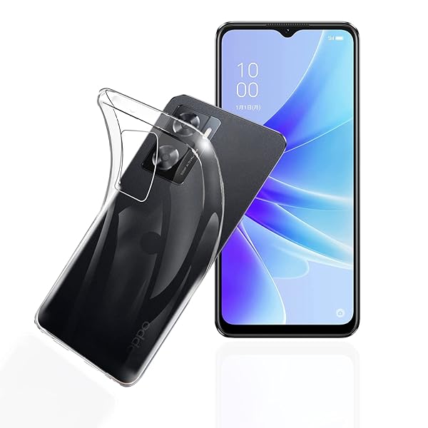 Rakuten - FOR OPPO A77 4G ケース 透明TPU素材 薄型 軽量 指紋防止 耐衝撃 擦り傷防止 柔らかい手触り 対応 O