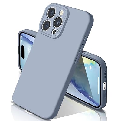 iphone15 Pro 用 ケース シリコン 耐衝撃 アイフォン15Pro カバー さらさら手触り 傷付き防止 超軽量 マット質感 指紋防止 レンズ保護 ワイヤレス充電(グレーブルー) iphone15 Pro 用 ケース シリコン 耐衝撃 アイフォン15Pro カバー さらさら手触り 傷付き防止 超軽量 マット質感 指紋防止 レンズ保護 ワイヤレス充電(グレーブルー)