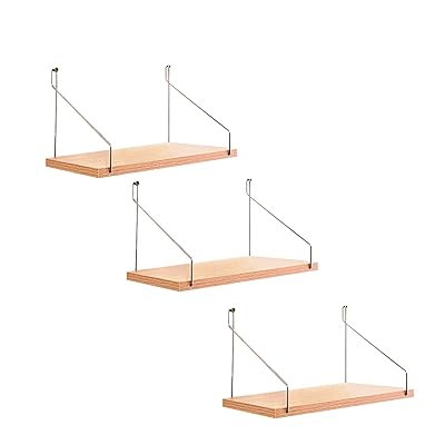 ウォールシェルフ 壁を傷つけない ウォールシェルフ オープンシェルフ ウォールシェルフ 賃貸 壁 棚 壁掛け棚 吊り棚 取り付け簡単 DIY 棚 壁 飾り棚 (...