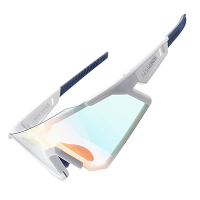 ロックブロス サングラス 自転車 調光サングラス UV400 紫外線カット 防風 防砂 軽量 耐衝撃 スポーツサングラス アイウェア おしゃれ ロードバイク 釣...