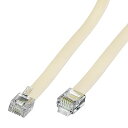 RJ11 6P4C モジュール電話延長コード電話コード(100FT、ベージュ)