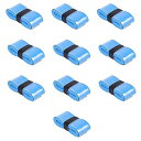 グリップテープ 10本セット テニス グリップ テープ ウェット 滑り止め 通気性 吸汗 バドミントン テニスラケット ゴルフ グリップテープ 釣り竿 自転車 野球 ダンベル用 (青)