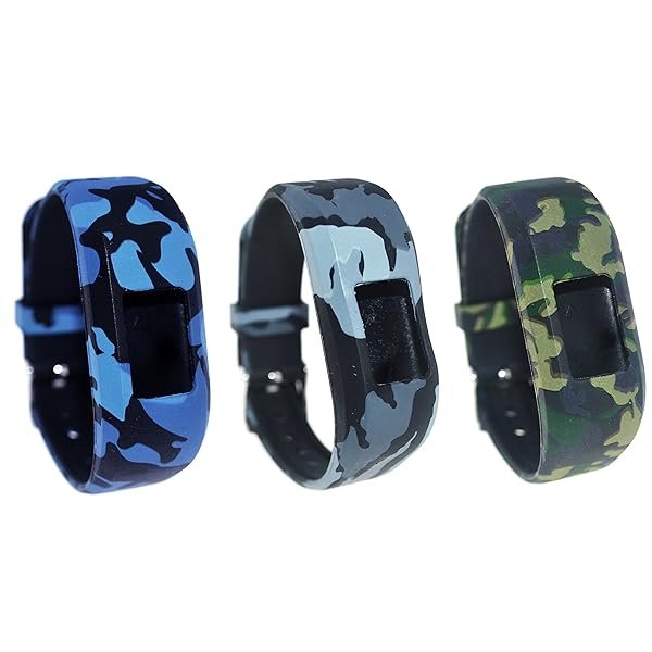 Vivofit JR 2/Vivofit JR/Vivofit 3交換バンド、大きなサイズシリコンバンド Garminリストバンド Vivofit JR 2/Vivofit JR/Vivofit 3 Activity Trackerと互換性あり