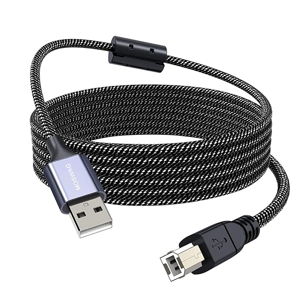MIDI USB B 変換ケーブル3メートル(3M)，midi ケーブル，USB プリンター ケーブル スキャナー ケーブル電子キーボード ディオインターフェイス USB-DACなどに対応