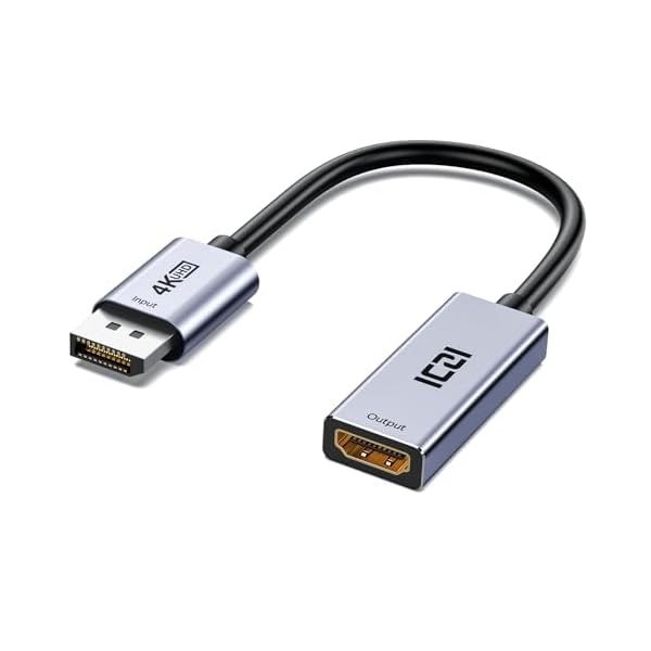 Displayport HDMI 変換アダプタ【4K@30HZ アルミシェル 】 ディスプレイポートHDMI 変換ケーブル DPか..