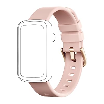 スマートウォッチ Lynn2 交換用バンド 幅16mm通用 男女兼用 手首周り 最大22CM 最小13CM 調整可能(Pink)