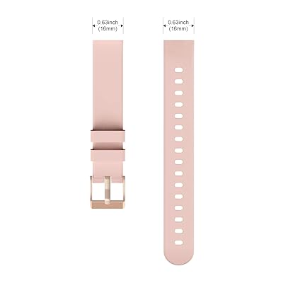 スマートウォッチ Lynn2 交換用バンド 幅16mm通用 男女兼用 手首周り 最大22CM 最小13CM 調整可能(Pink)