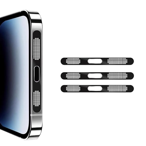乐天商城 - for iPhone スマホスピーカー ダストガード・防塵シール 3セット 金属メッシュ スピーカー 保護