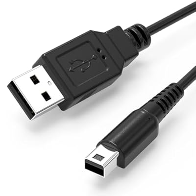 3DS 充電器 充電ケーブル USB電源コード 1.2m New3DS New3DSLL 3DS 3DSLL i2DS DSi DSiLL 2DSなど用 耐久性あり