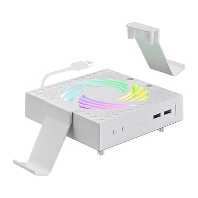 Xbox Series X用冷却ファン クーリングファン USBクーラー USBファン RGB LEDライト 高速冷却 静音低騒音 知能温度制御 自動作業/停止 3段階速度調整 取り付け簡単 熱対策 排熱 防塵 耐久性 2つのUSBポート 取り外し可