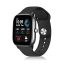 20MM バンド Amazfit Active/Amazfit GTR mini/GTS 4/GTS 4 Mini/GTS 3/GTS 2e/GTS 2 Mini/GTS 2 柔らかい シリコンバンド スポーツバンド 交換ベルト 交換用バンド 調節可